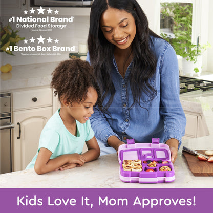 Bentgo® Kids Lunch Box (2-Pack) - Purple | Kids Love It, Mom Approves!