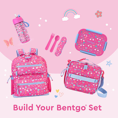 Bentgo® Kids Snap & Go 2-Piece Lunch Set - Rainbows And Butterflies | Build Your Bentgo Set