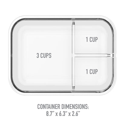 Bentgo Glass Lunch Container - Gray