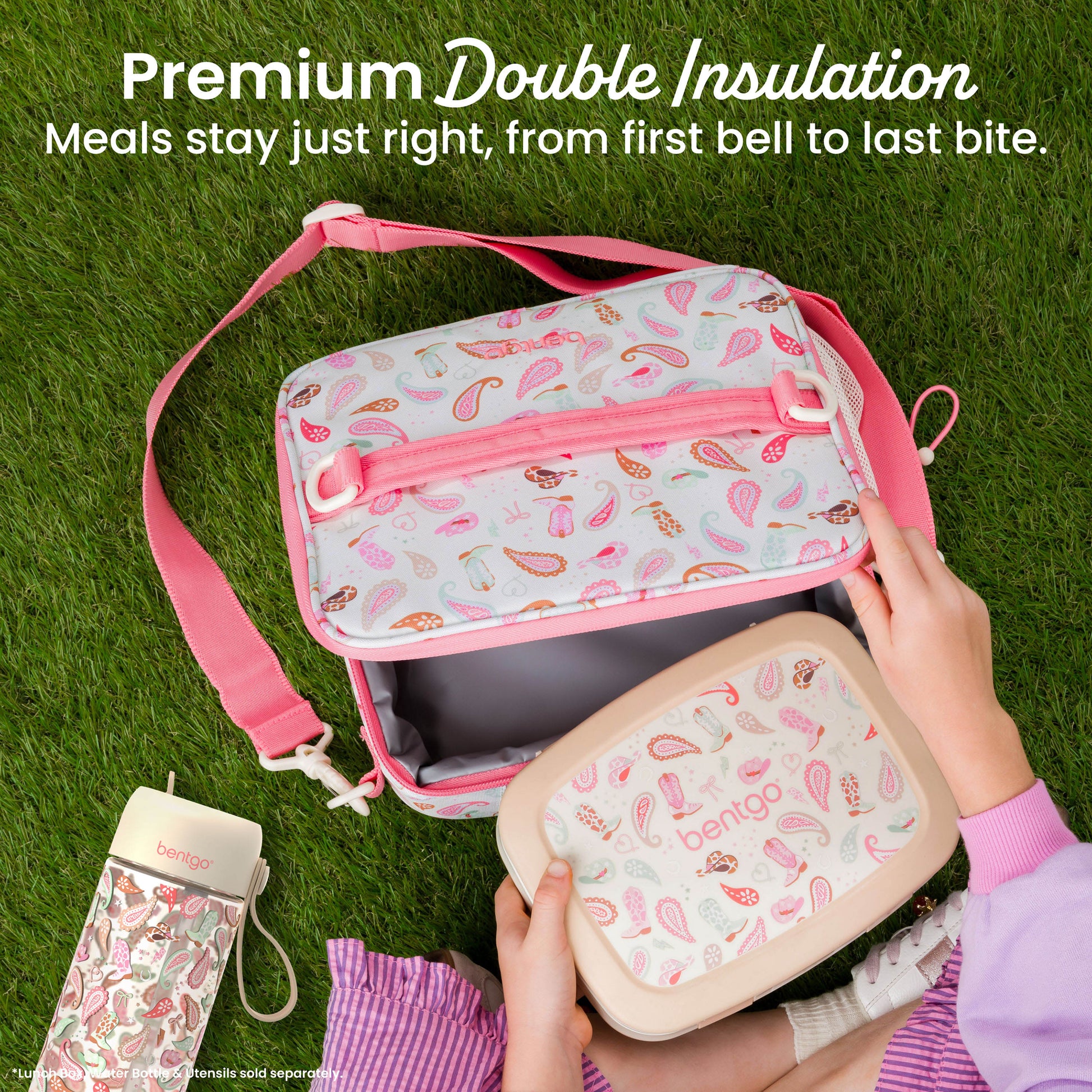 Bentgo Kids Prints Lunch Bag - Cowgirl Dreams | Premium Double Insulation - Meals Stay Just Right, From First Bell To Last Bite