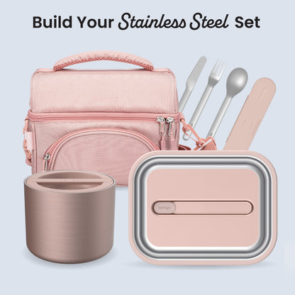 Bentgo® Stainless Steel Insulated Food Container - Rose Gold | Build Your Stainless Steel Set